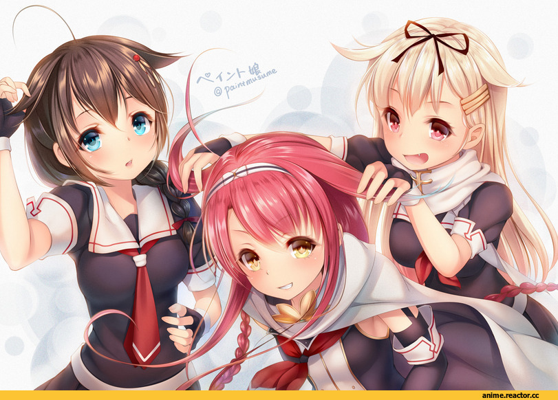 Kawakaze (Kantai Collection), Kantai Collection, Shigure (Kantai Collection), Yuudachi, Youqiniang, Anime