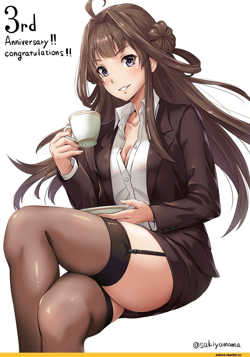 Kongou (Kantai Collection), Kantai Collection, Sakiyamama, Anime Art, Anime