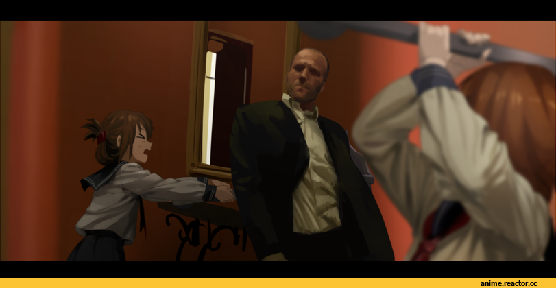 Kantai Collection, Jason Statham, Inazuma (Kantai Collection), Ikazuchi, Kinosuke (Sositeimanoga), Anime Art, Anime
