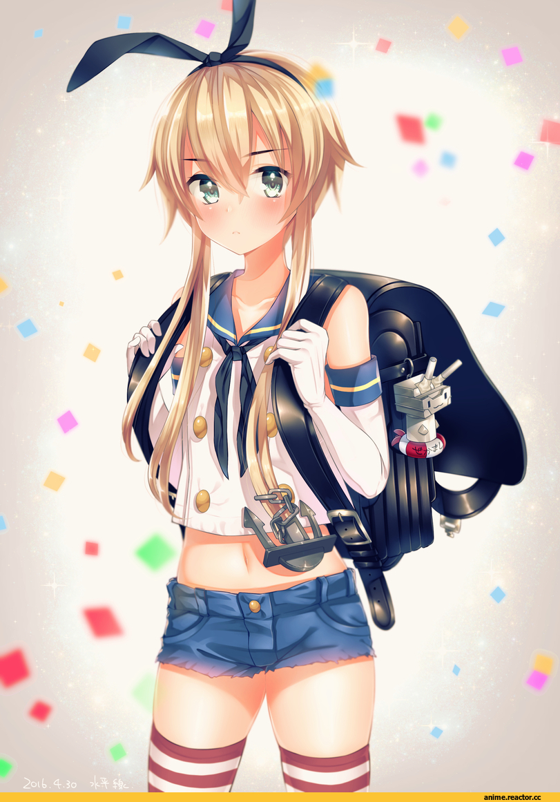 Shimakaze, Kantai Collection, suiheisen, Anime