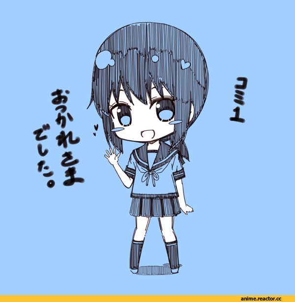 Kantai Collection, Fubuki (Kantai Collection), kouji (campus life), Anime Art, Monochrome (Anime), chibi, Anime