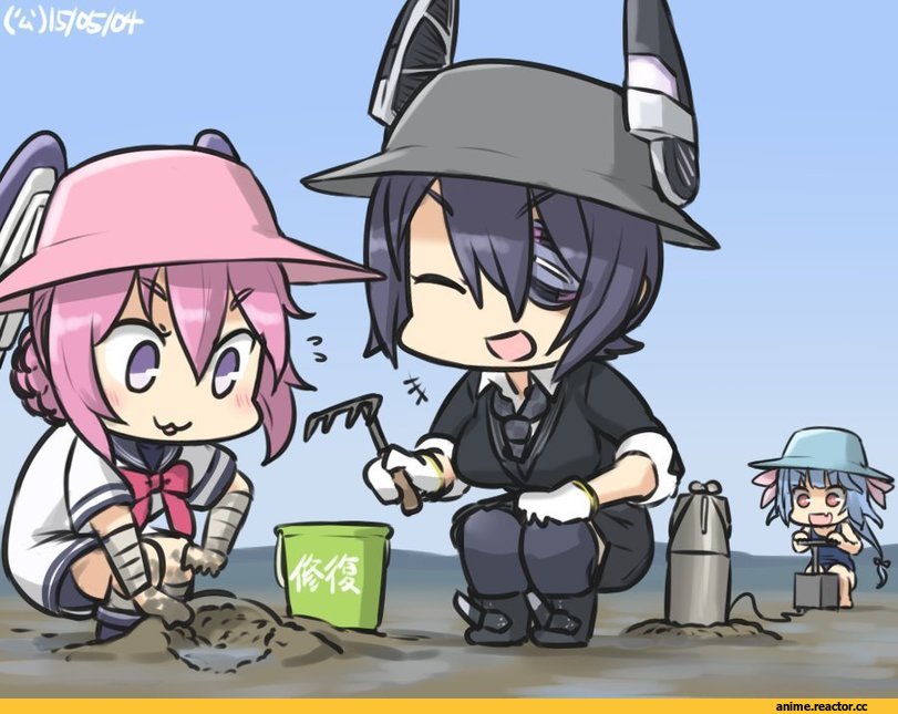 i-19 (kantai collection), Kantai Collection, Nenohi (Kantai Collection), tenryuu (kantai collection), Hamu Koutarou, Anime