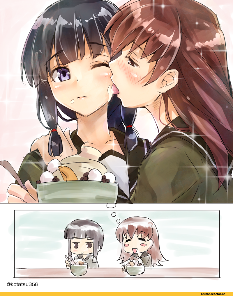 Kotatsu (Kotatsu358), Kitakami (Kantai Collection), Kantai Collection, Ooi (Kantai Collection), Shoujo Ai, Anime