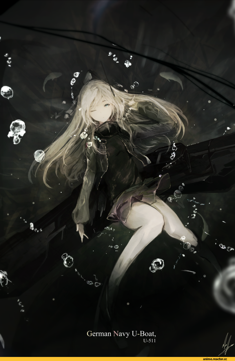 Marumoru, Anime Art, U-511 (Kantai Collection), Kantai Collection, Anime