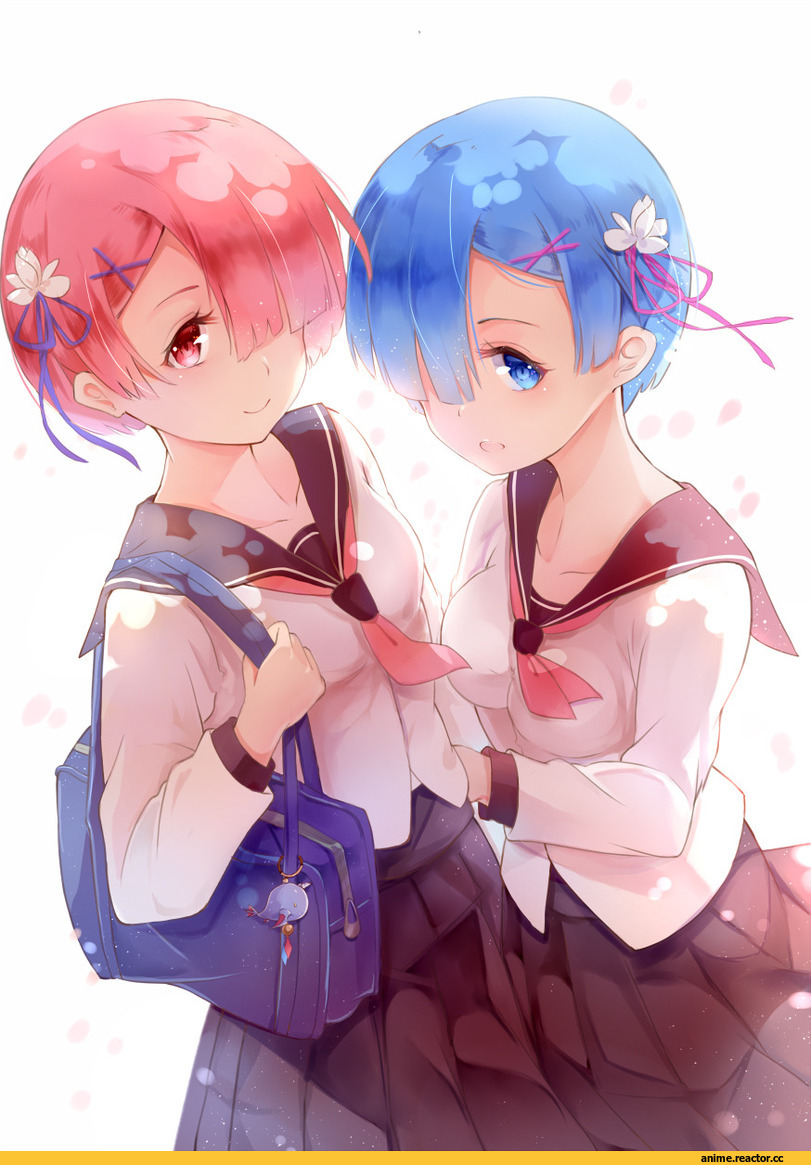 Re Zero Kara Hajimeru Isekai Seikatsu, Rem (re zero), Ram (Re Zero), amicis (amisic), Anime