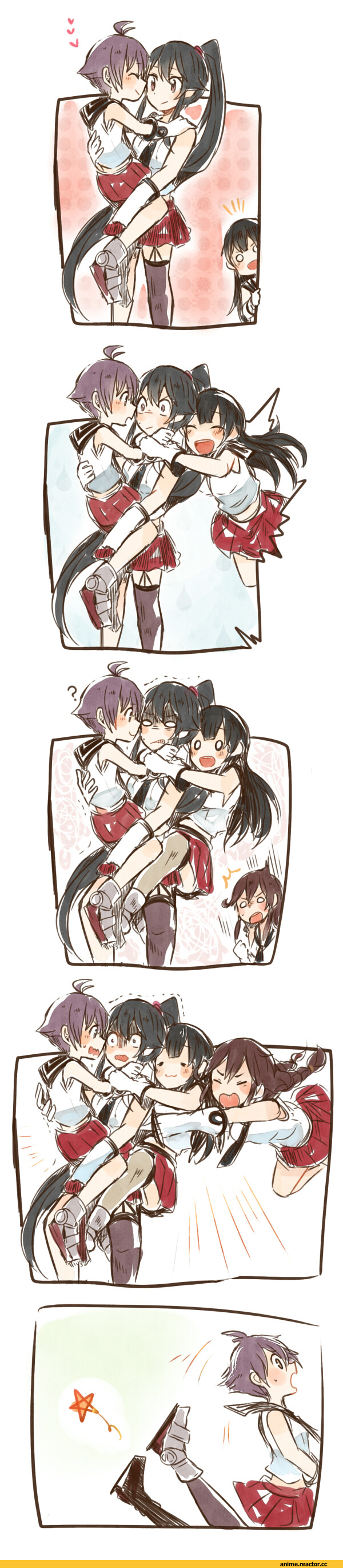 Kantai Collection, Yahagi, Agano, Noshiro, Sakawa (Kantai Collection), itomugi-kun, Anime Art, Anime