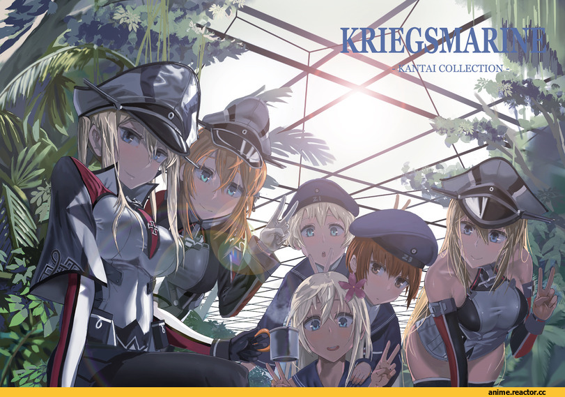 Bismarck (Kantai Collection), Kantai Collection, graf zeppelin (kantai collection), Prinz Eugen (Kantai Collection), Ro-500 (Kantai Collection), Z1 Leberecht Maass (Kantai Collection), Z3 Max Schultz (Kantai Collection), ssamjang (misosan), Anime