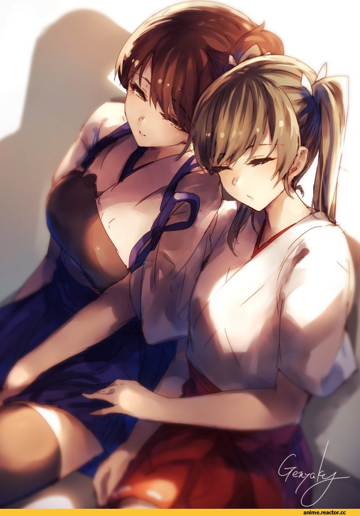 Kyouya (Mukuro238), Anime Art, Kaga (Kantai Collection), Kantai Collection, Zuikaku, Anime