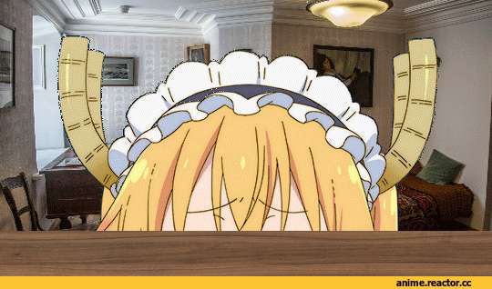 Tooru (MaiDragon), Kobayashi-san Chi no Maid Dragon, Maid, Dragon Girl (Anime), Monster Girl (Anime), anime gifs, Anime