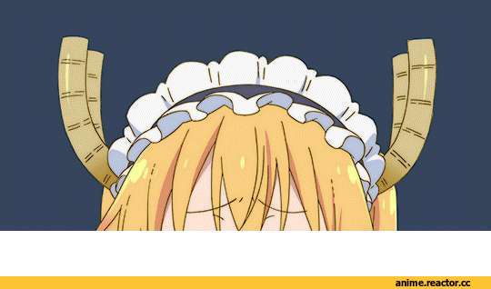 Tooru (MaiDragon), Kobayashi-san Chi no Maid Dragon, Maid, anime gifs, Dragon Girl (Anime), Monster Girl (Anime), удалённое, Anime