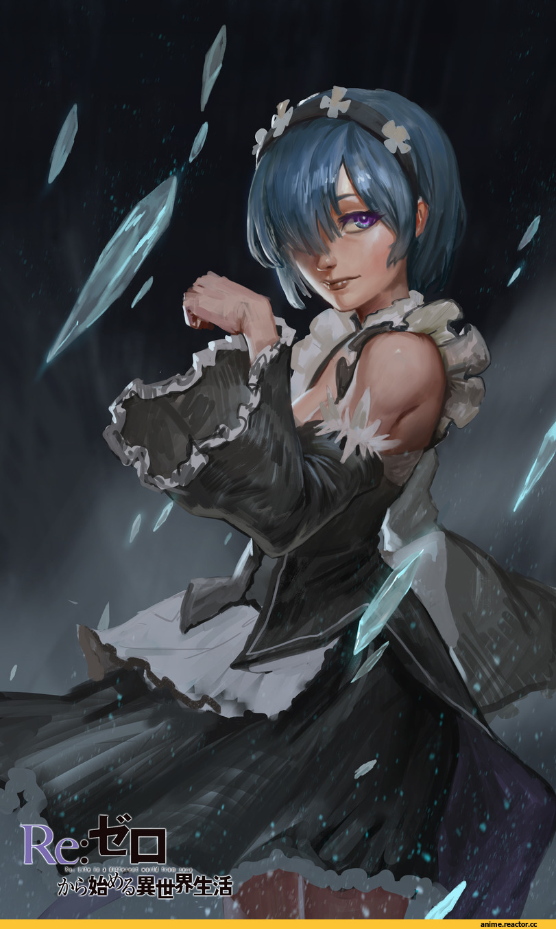 Rem (re zero), Re Zero Kara Hajimeru Isekai Seikatsu, Anime Art, Anoobarak (artist), Anime