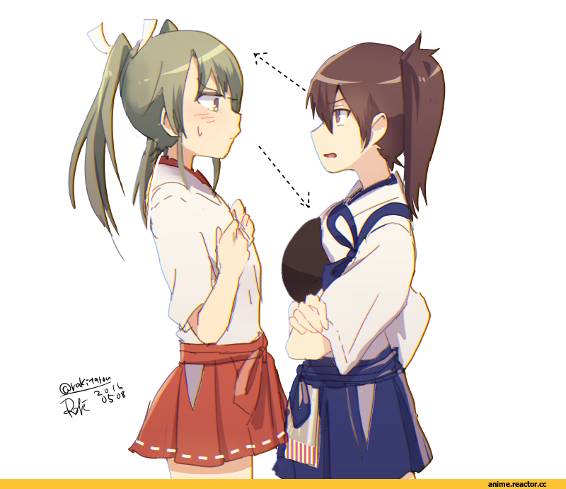kaga, Kantai Collection, Zuikaku, raki (kuroe), Anime