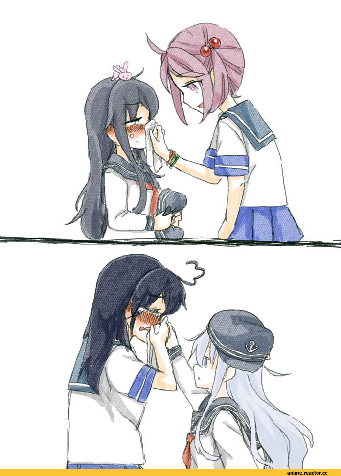 cink-knic, Akatsuki, Kantai Collection, Hibiki (Kantai Collection), Sazanami (Kantai Collection), Ushio, Anime