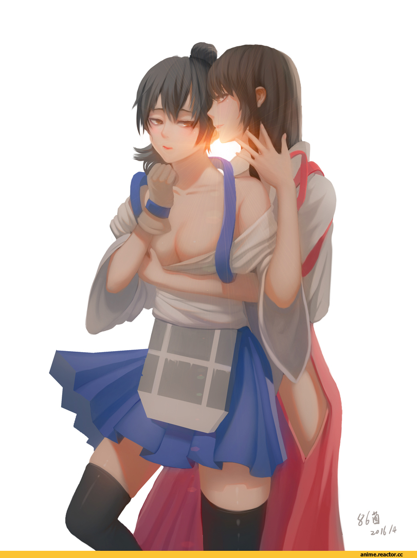 Kantai Collection, Akagi, Kaga (Kantai Collection), baliu, Anime Ero Yuri, Anime Ero BDSM, Anime Ero, Anime