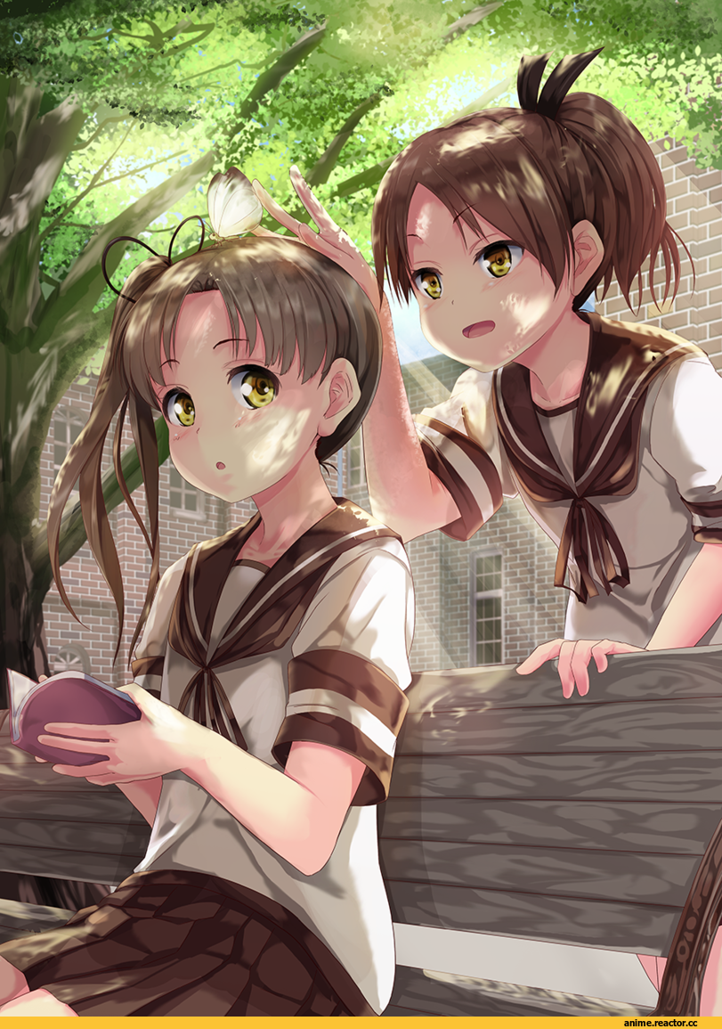 Shikinami (Kantai Collection), Kantai Collection, Ayanami (Kantai Collection), Anime Art, hopper, Anime