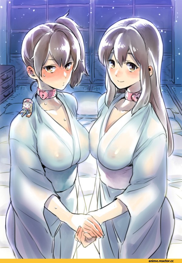 Akagi (Kantai Collection), Kantai Collection, Kaga (Kantai Collection), mimonel, Anime Ero, Anime