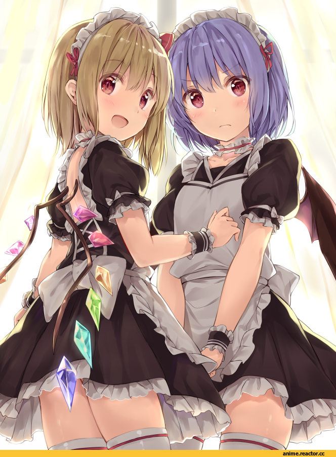 Touhou Project, Flandre Scarlet, Remilia Scarlet, Maid, izuru, Anime