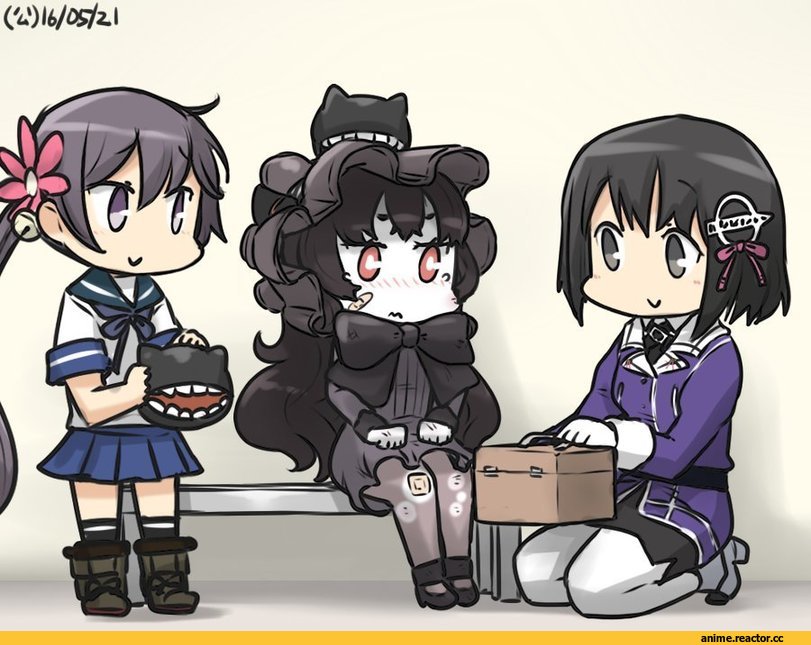 Hamu Koutarou, Akebono, Kantai Collection, Haguro, Isolated Island Oni, Anime