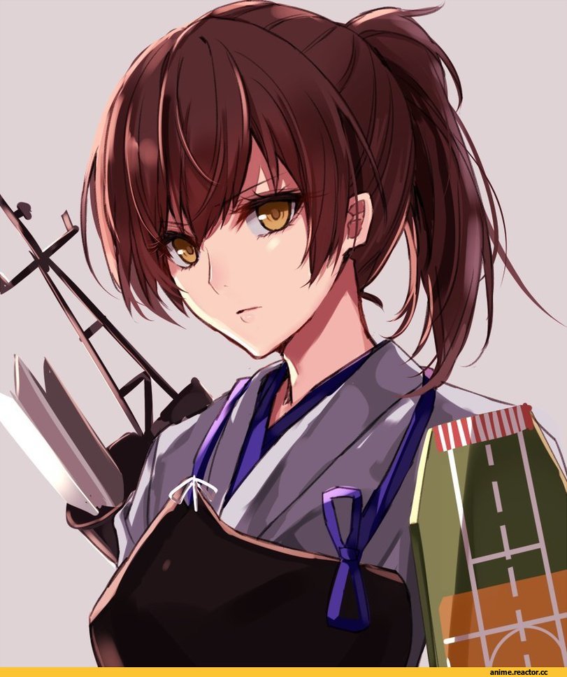 aosaki yukina, kaga, Kantai Collection, Anime