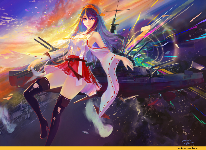 shitub52, Haruna (Kantai Collection), Kantai Collection, Anime