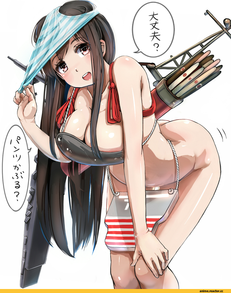 Akagi (Kantai Collection), Kantai Collection, Adult pantsu, Anime Ero, #Полосатые трусики, разное, Anime