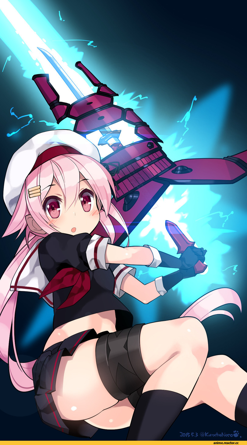 kuro chairo no neko, Harusame (Kantai Collection), Kantai Collection, crossover, Shaman King, Anime