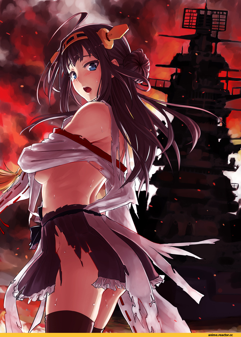 omaru gyuunyuu, Kongou (Kantai Collection), Kantai Collection, Anime Ero, Anime