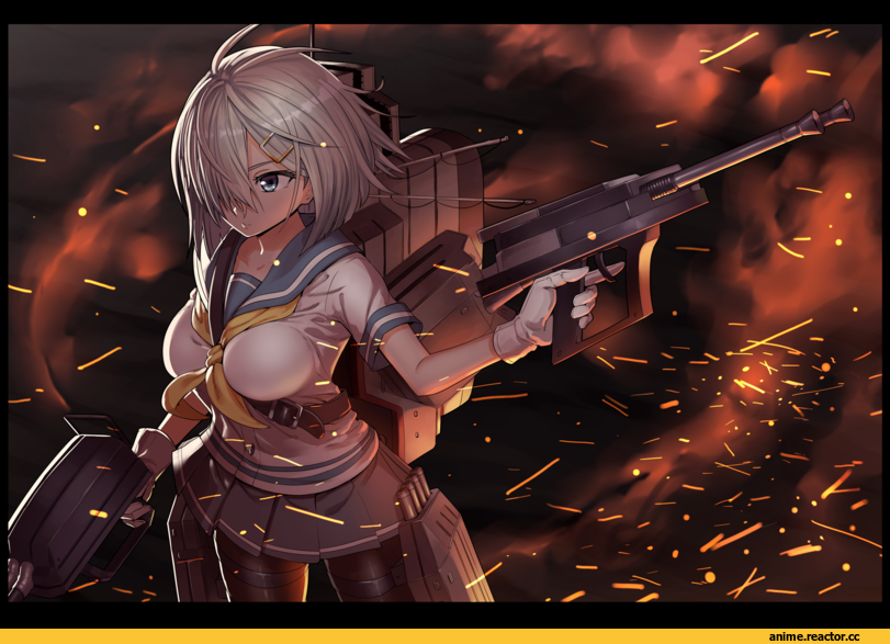 Hamakaze (Kantai Collection), Kantai Collection, omaru gyuunyuu, Anime