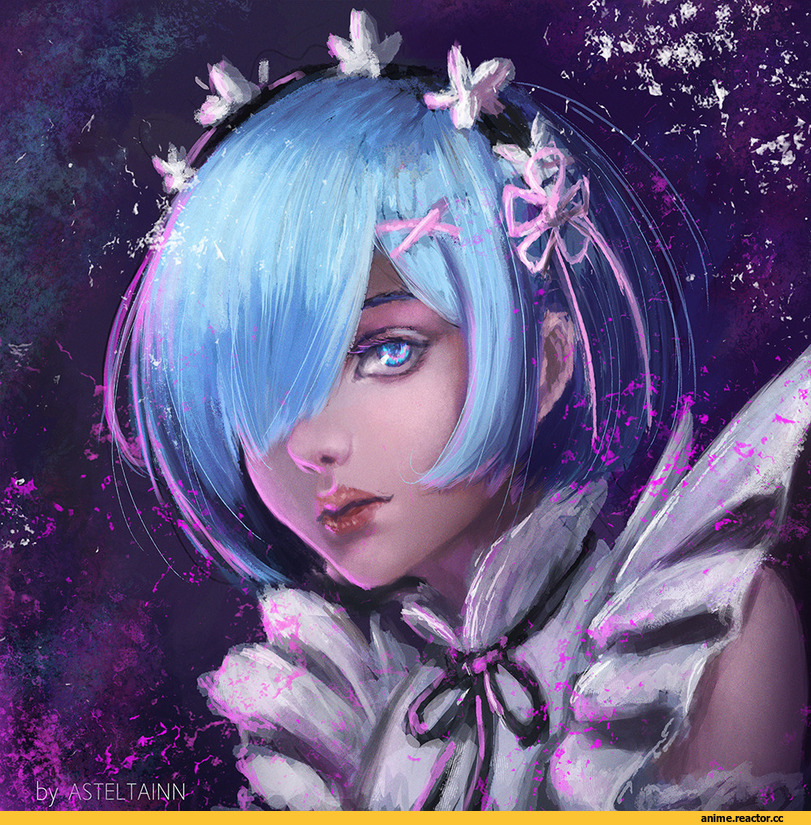 Re Zero Kara Hajimeru Isekai Seikatsu, Rem (re zero), Asteltainn, Anime Paint, Anime Art, Anime