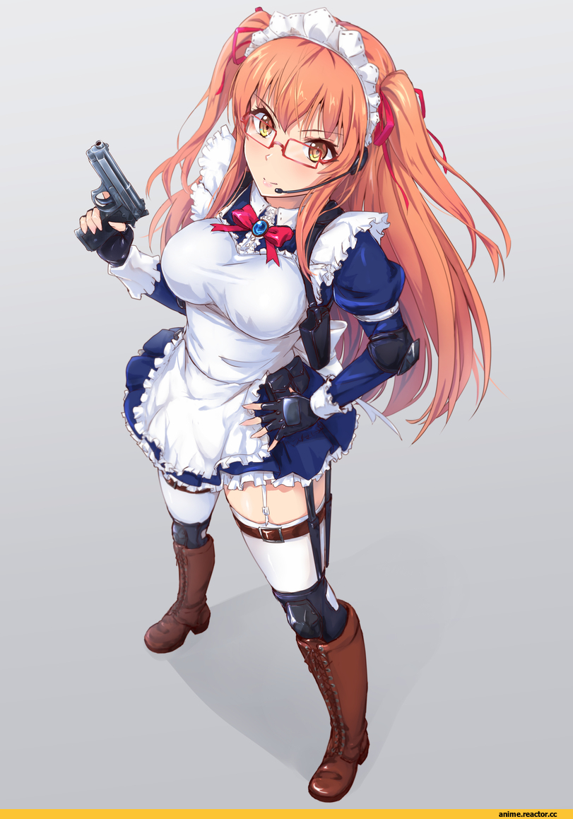 Tori@Gununu, Anime Art, AO, Maid, Megane, Anime