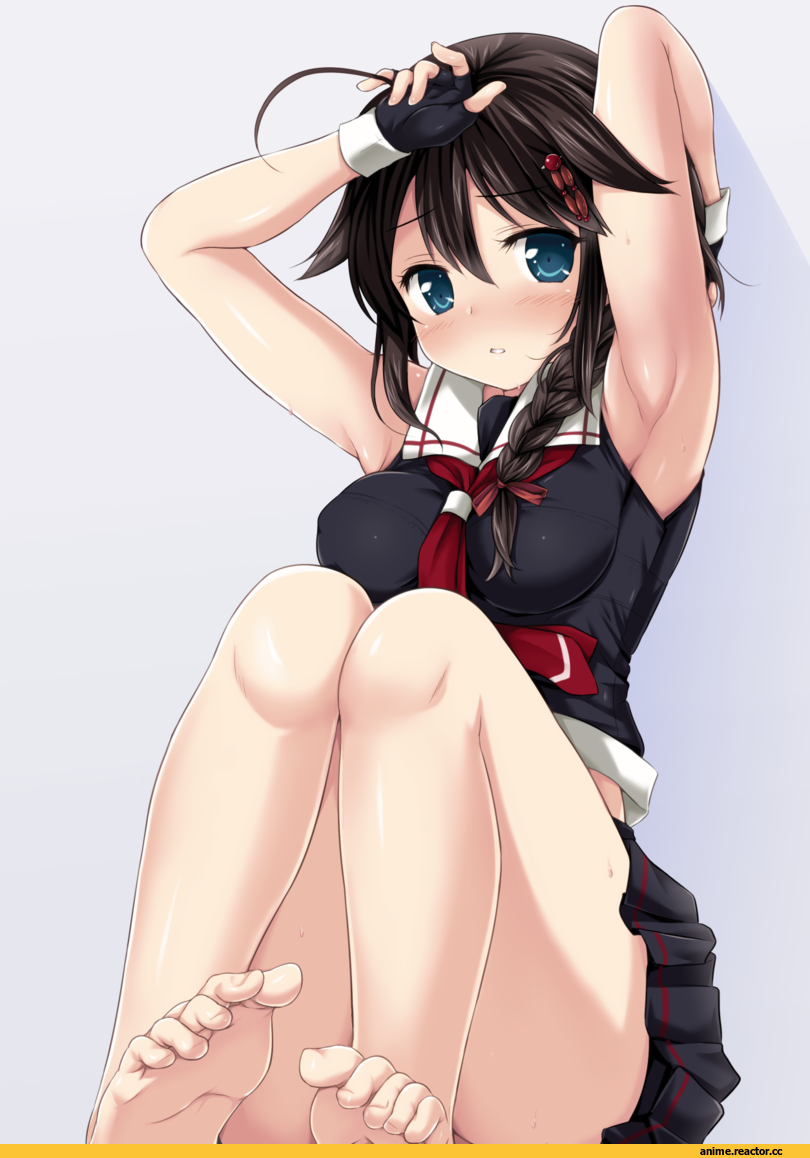 Shigure (Kantai Collection), Kantai Collection, nijimotohiro k, Anime Feet, Anime