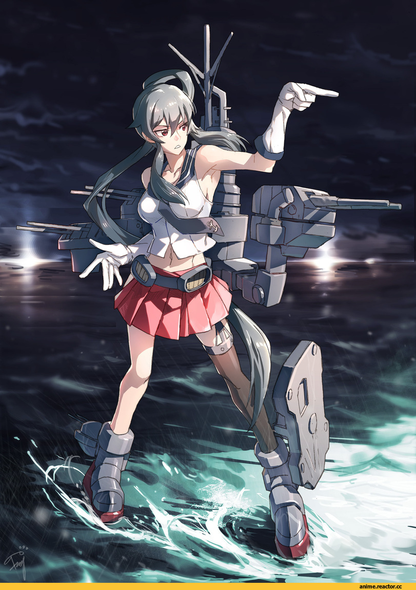 Yahagi, Kantai Collection, tugo, JoJo Pose, Anime
