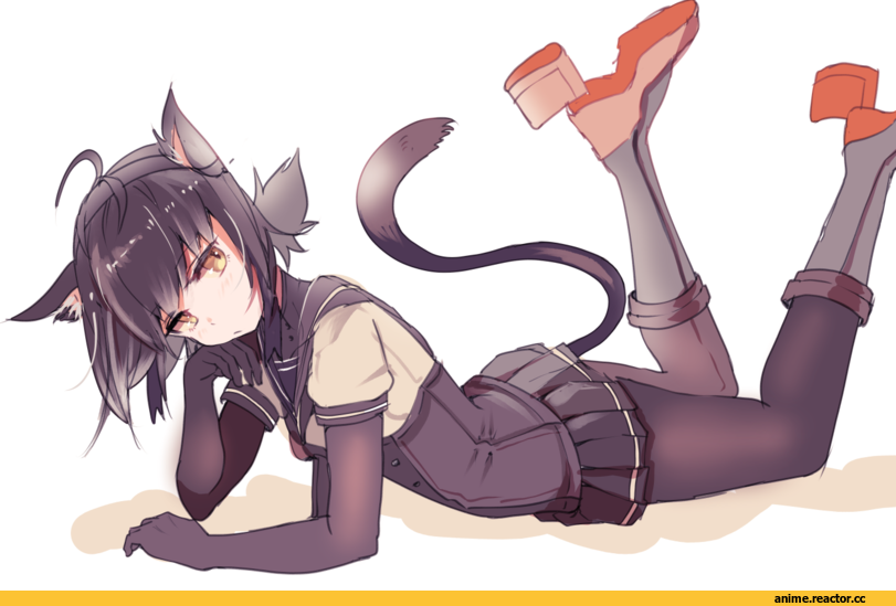 Hatsuzuki (Kantai Collection), Kantai Collection, nekomimi, Animal Ears, cis (carcharias), Anime