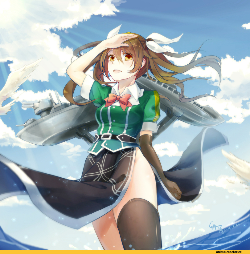 Kantai Collection, Tone (Kantai Collection), scarlet moon, Anime