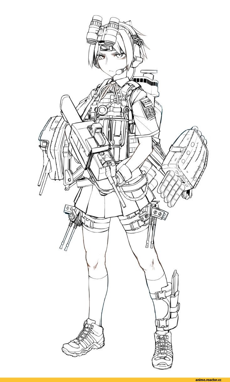 Kantai Collection, Shiranui (Kantai Collection), didloaded, Monochrome (Anime), Anime