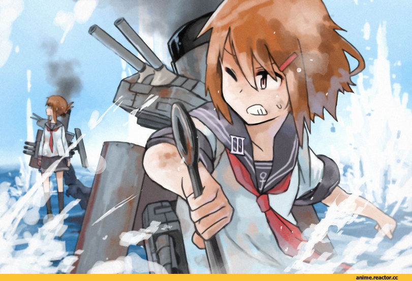 Ikazuchi, Kantai Collection, Inazuma (Kantai Collection), ergot, Anime