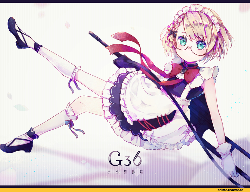 Girls Frontline, G36 (Girls Frontline), Megane, Maid, yuizayomiya, Anime
