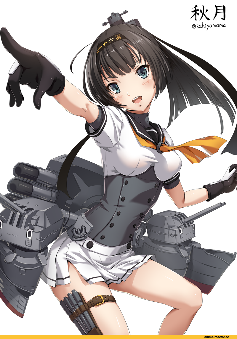 Sakiyamama, Anime Art, Akizuki (Kantai Collection), Kantai Collection, Anime