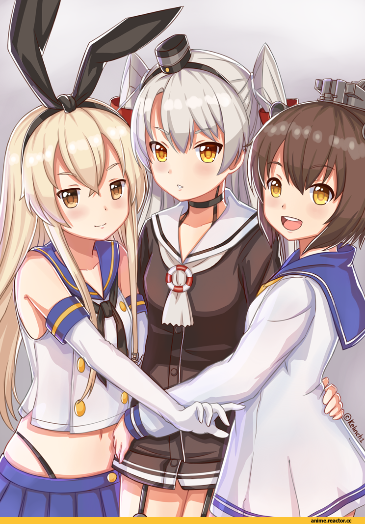 Shimakaze, Kantai Collection, Amatsukaze (Kantai Collection), Yukikaze (Kantai Collection), Kelinch1, Anime