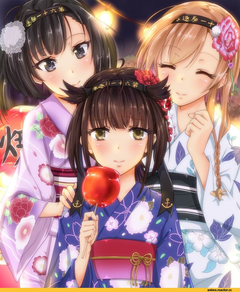 Akizuki (Kantai Collection), Kantai Collection, Hatsuzuki (Kantai Collection), Teruzuki (Kantai Collection), sarfata, Anime