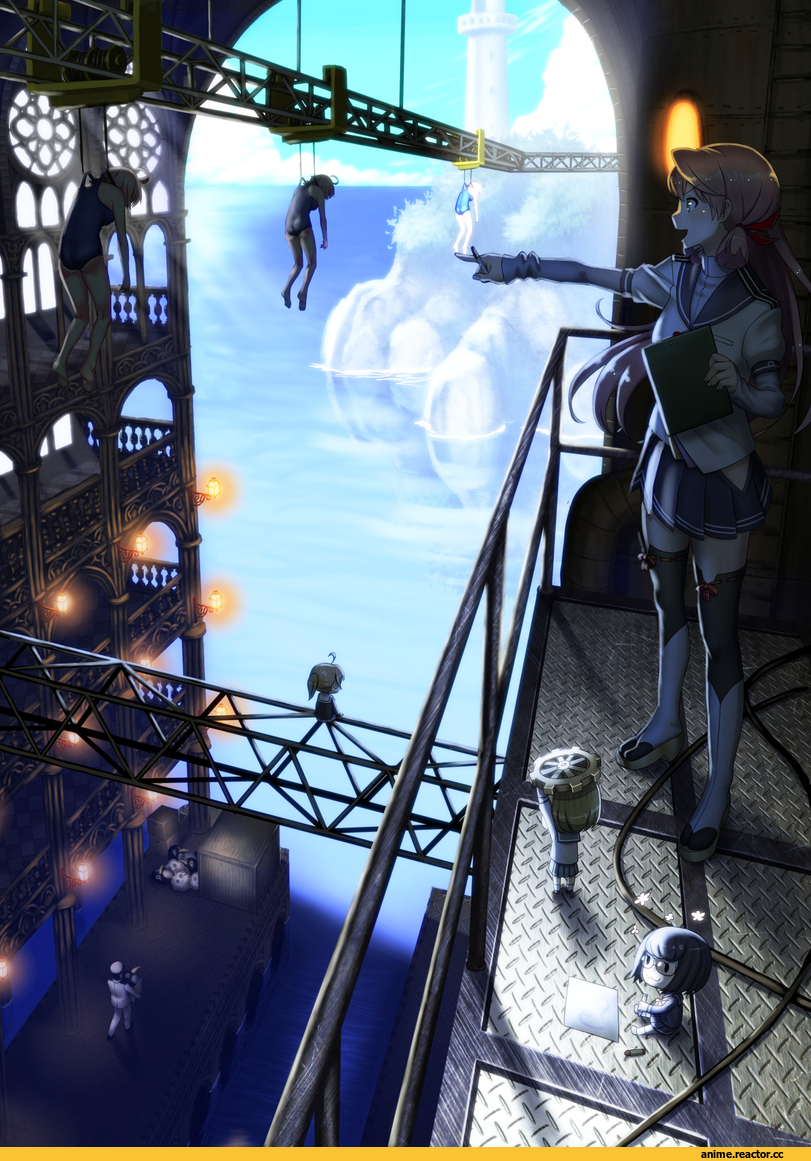 Misumi (Niku-Kyu), Admiral (Kantai Collection), Kantai Collection, Akashi (Kantai Collection), i-58 (kantai collection), Fairy (Kantai Collection), Anime