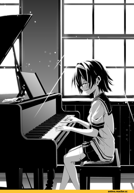 ataru (cha2batake), Tanikaze (Kantai Collection), Kantai Collection, Monochrome (Anime), Anime