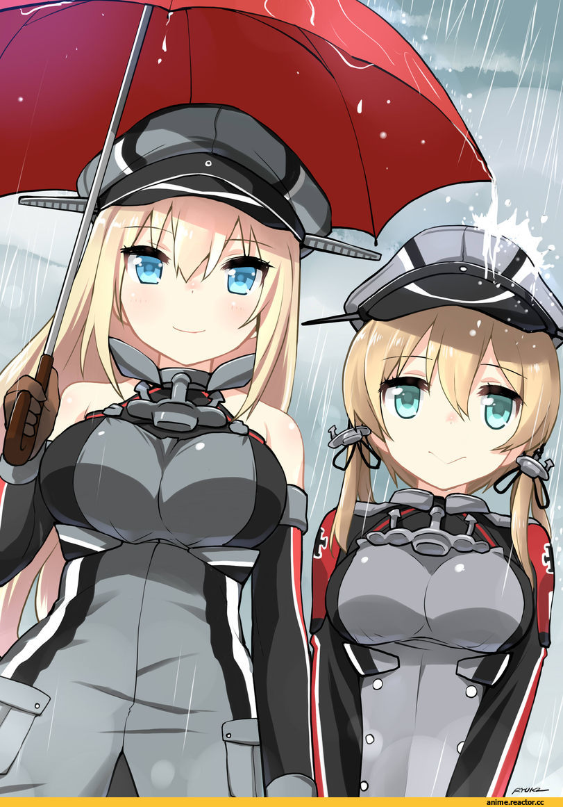 Bismarck (Kantai Collection), Kantai Collection, Prinz Eugen, ryuki (ryukisukune), Anime