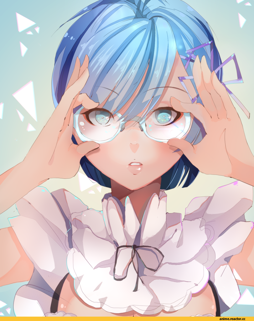 Re Zero Kara Hajimeru Isekai Seikatsu, Rem (re zero), Megane, Surgeon-Of-Death-Law, Anime Art, Anime