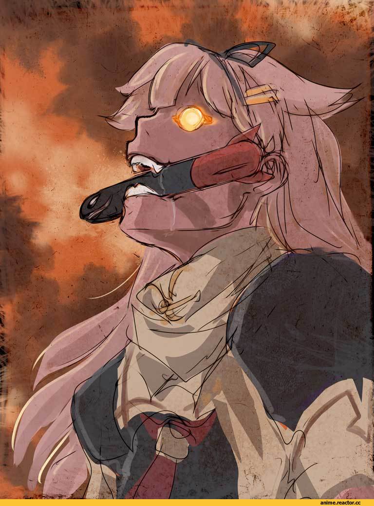 Yuudachi, Kantai Collection, crossover, Evangelion, 4suke, Anime