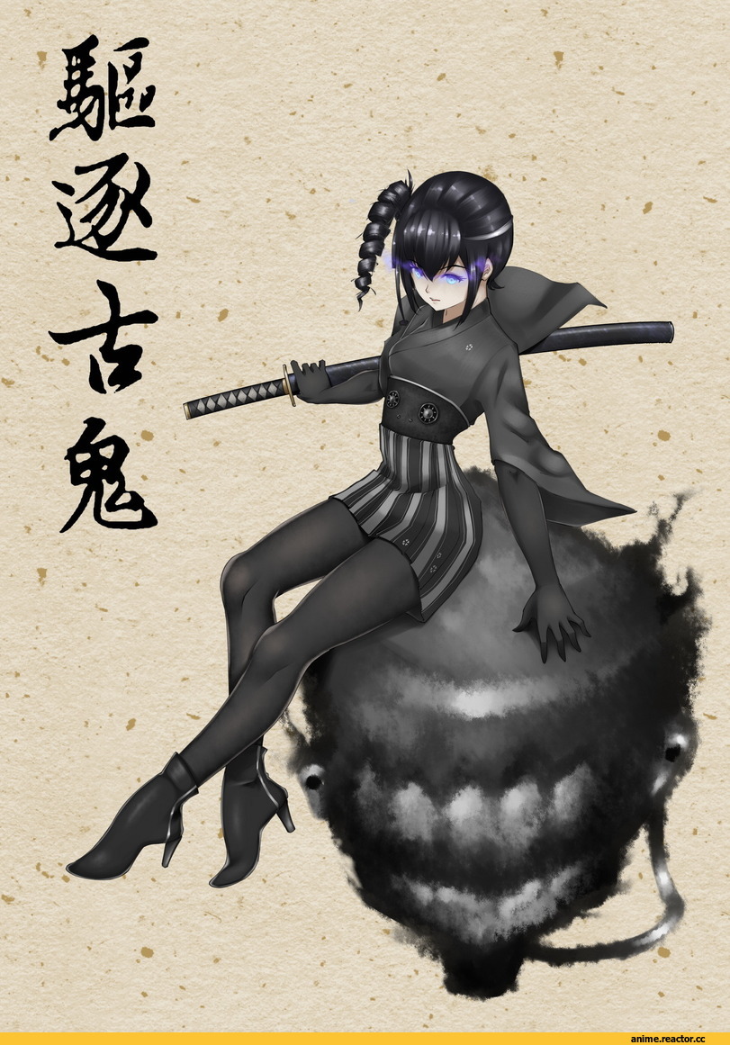 ancient destroyer oni, Kantai Collection, kamkac, Anime