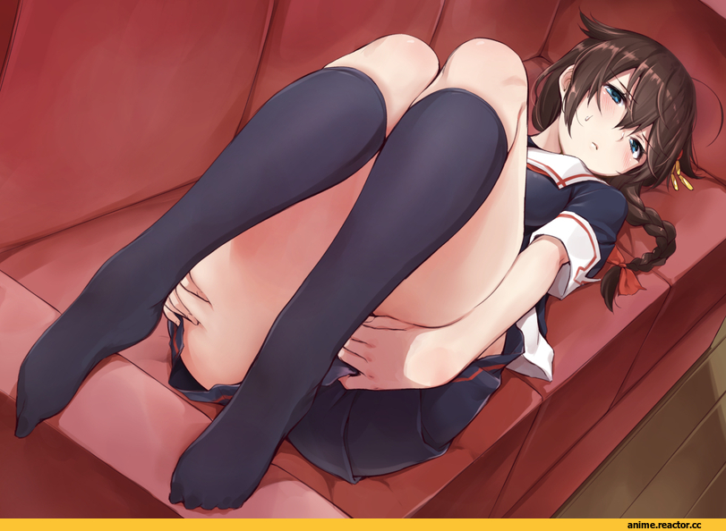 Shigure (Kantai Collection), Kantai Collection, umakuchi shouyu (into-rain), no panties?, Anime