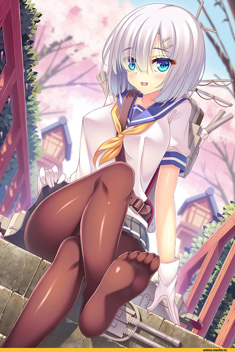 tonchan, Hamakaze (Kantai Collection), Kantai Collection, Anime Feet, Anime