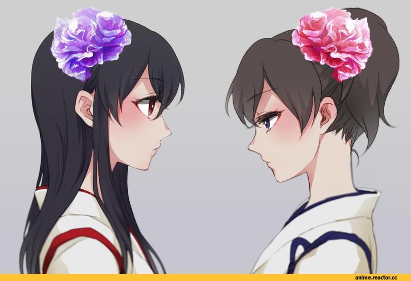 mironomeo, Akagi, Kantai Collection, Kaga (Kantai Collection), Anime