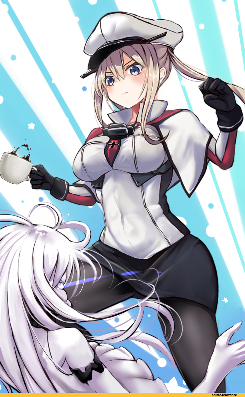 I.F.S.F, Graf Zeppelin, Kantai Collection, Submarine Hime, JoJo Pose, Anime